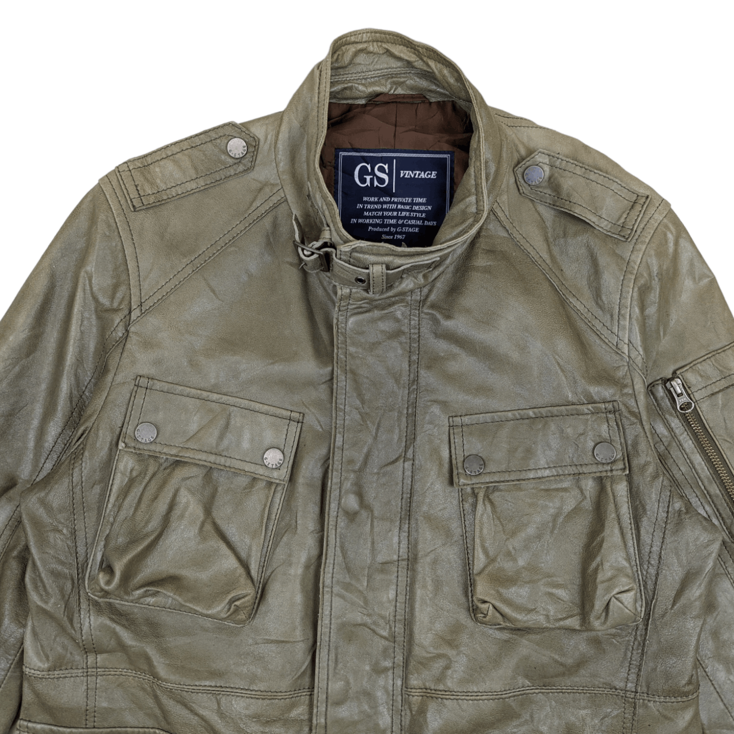 Japanese Brand Japan G-STAGE Sheep Leather Jacket Size US M / EU 48-50 / 2 - 4 Thumbnail