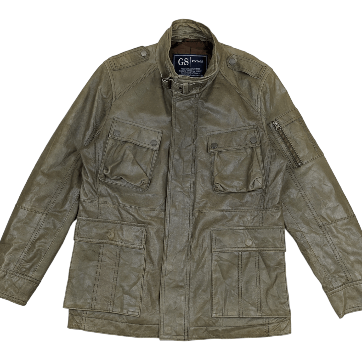 Japanese Brand Japan G-STAGE Sheep Leather Jacket Size US M / EU 48-50 / 2 - 2 Thumbnail