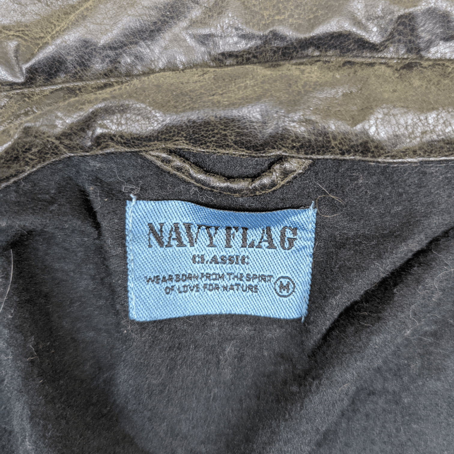 Japanese Brand Japan NAVY FLAG Synthetic Leather Button Up Shirt Jacket Size US S / EU 44-46 / 1 - 8 Thumbnail