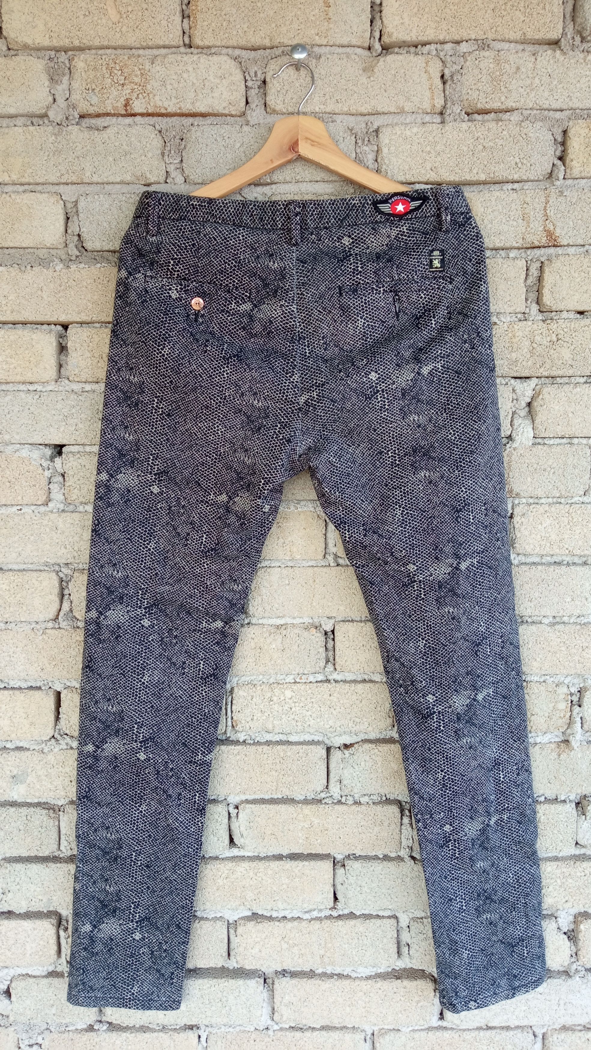 Japanese Brand × Vintage 🔥🔥AVH Baroque Full Print Snake Skin Printed Jeans Size US 31 - 11 Thumbnail