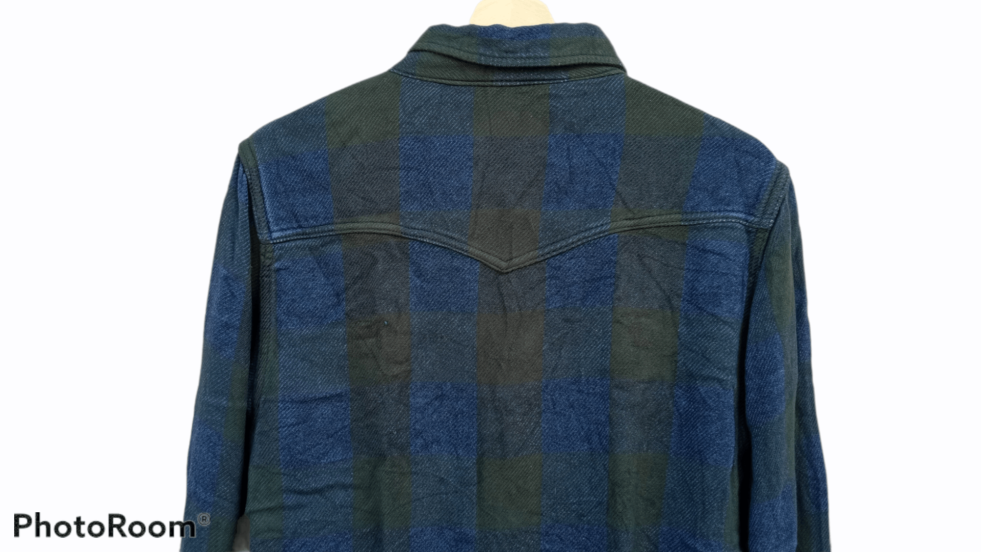 Indigo × Japanese Brand × Remi Relief 🔥🔥Remi Relief Indigo + Black Flannel Checkered Shirt Size US S / EU 44-46 / 1 - 20 Thumbnail