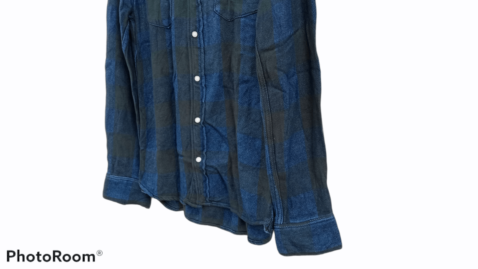 Indigo × Japanese Brand × Remi Relief 🔥🔥Remi Relief Indigo + Black Flannel Checkered Shirt Size US S / EU 44-46 / 1 - 14 Thumbnail