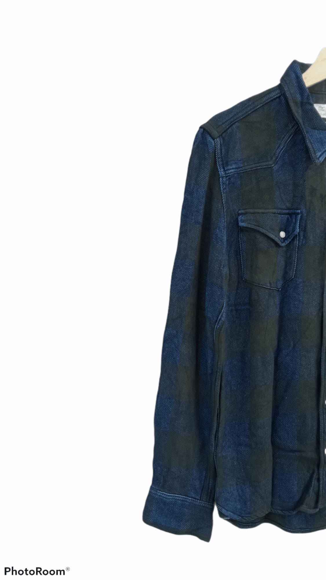 Indigo × Japanese Brand × Remi Relief 🔥🔥Remi Relief Indigo + Black Flannel Checkered Shirt Size US S / EU 44-46 / 1 - 8 Thumbnail
