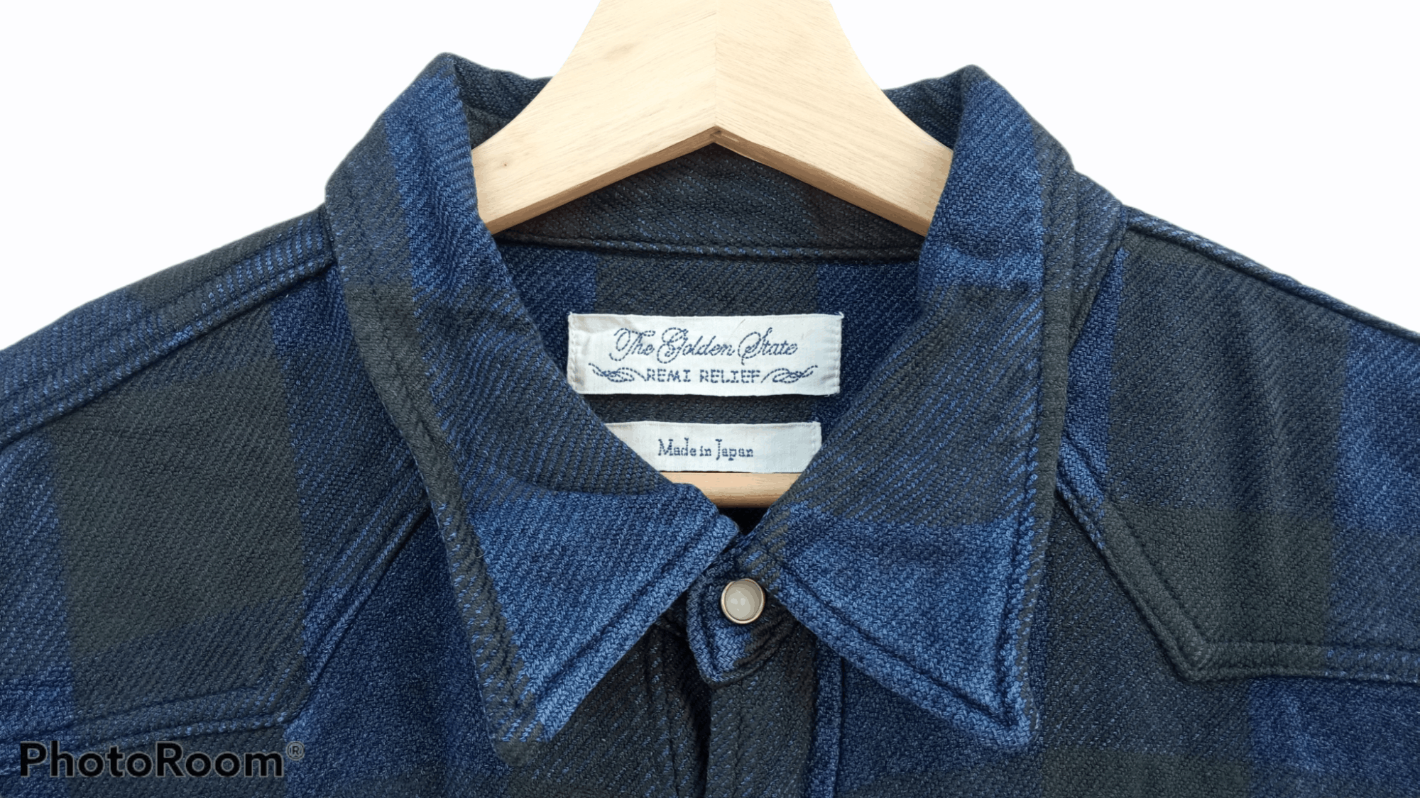 Indigo × Japanese Brand × Remi Relief 🔥🔥Remi Relief Indigo + Black Flannel Checkered Shirt Size US S / EU 44-46 / 1 - 12 Thumbnail