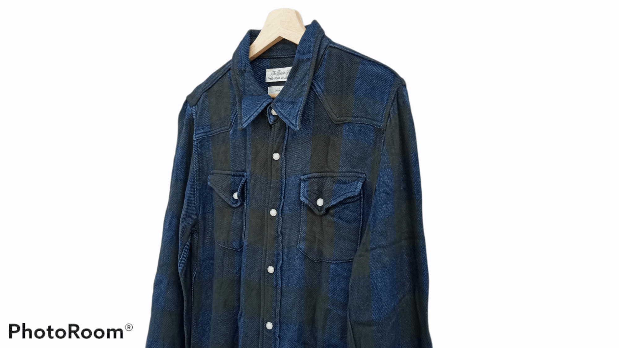 Indigo × Japanese Brand × Remi Relief 🔥🔥Remi Relief Indigo + Black Flannel Checkered Shirt Size US S / EU 44-46 / 1 - 13 Thumbnail