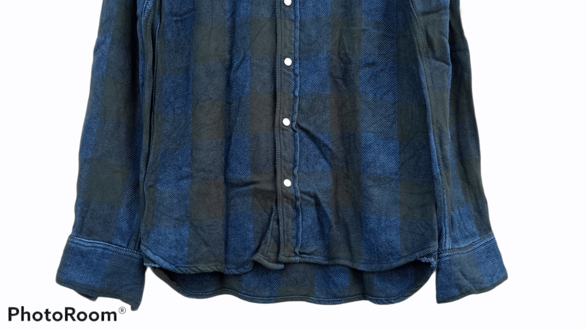 Indigo × Japanese Brand × Remi Relief 🔥🔥Remi Relief Indigo + Black Flannel Checkered Shirt Size US S / EU 44-46 / 1 - 11 Thumbnail