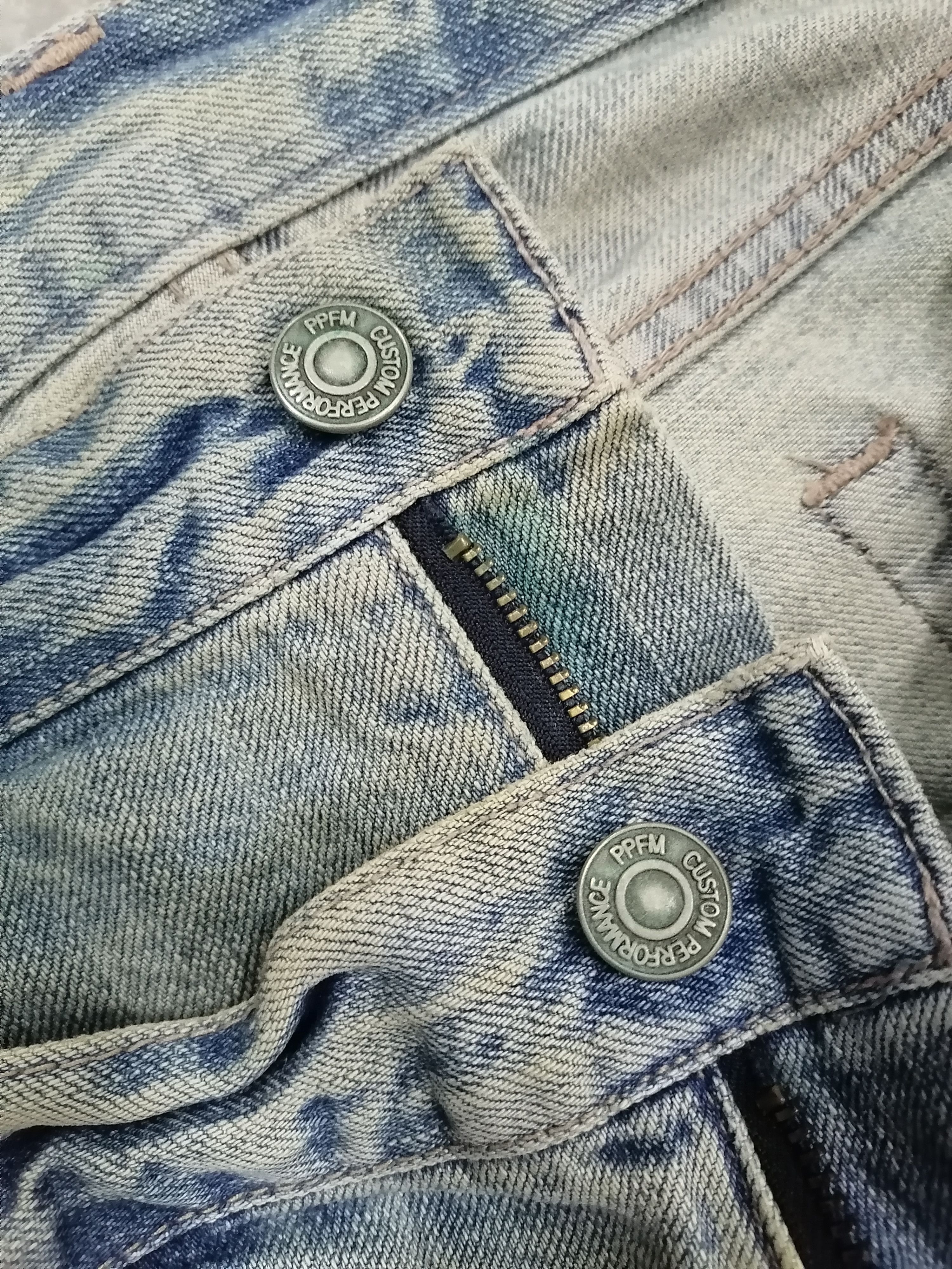PPFM 🔥PPFM Double Waist Distressed Denim Jeans⚡⚡⚡ Size US 32 / EU 48 - 8 Thumbnail
