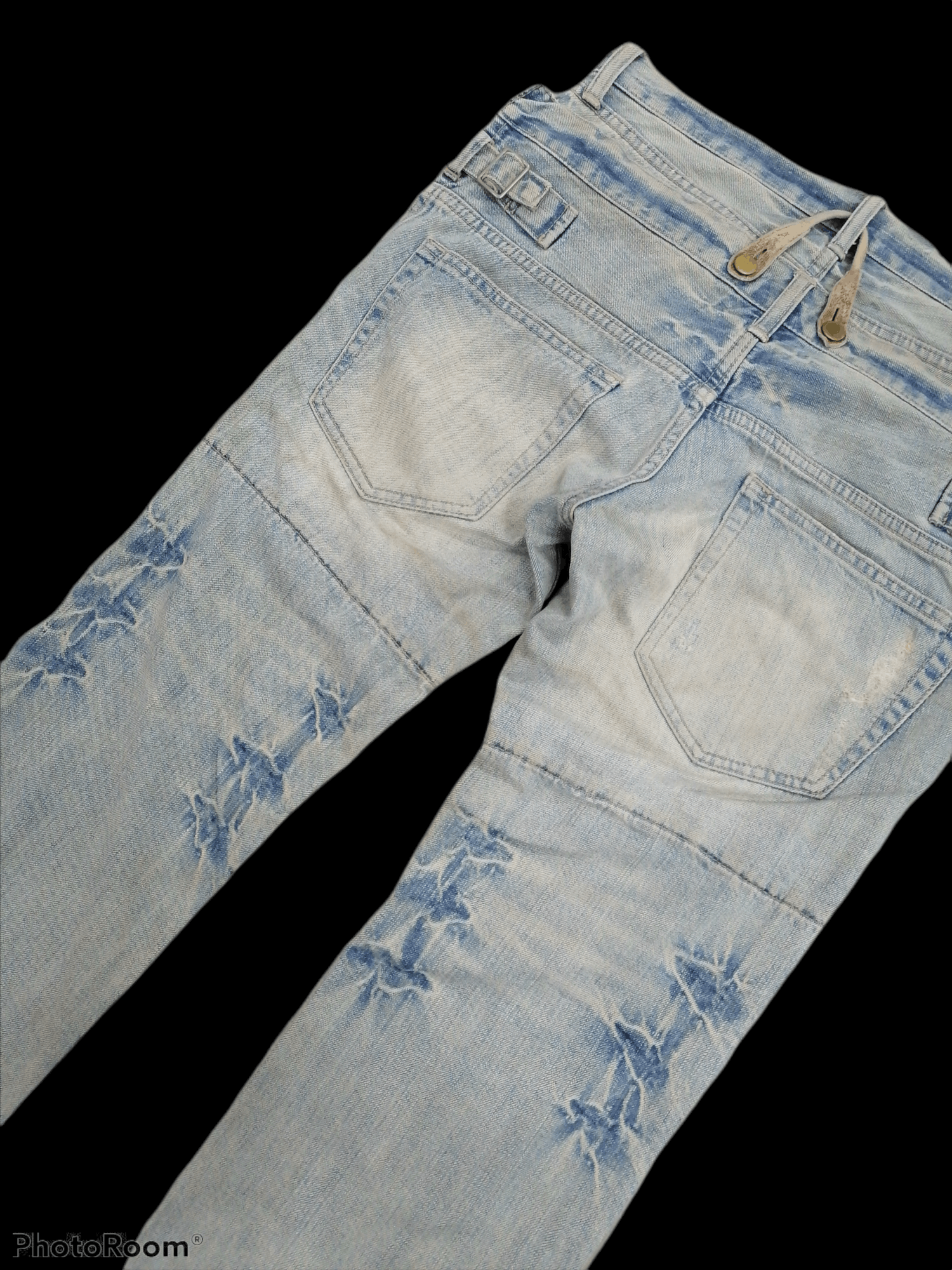 PPFM 🔥PPFM Double Waist Distressed Denim Jeans⚡⚡⚡ Size US 32 / EU 48 - 7 Thumbnail