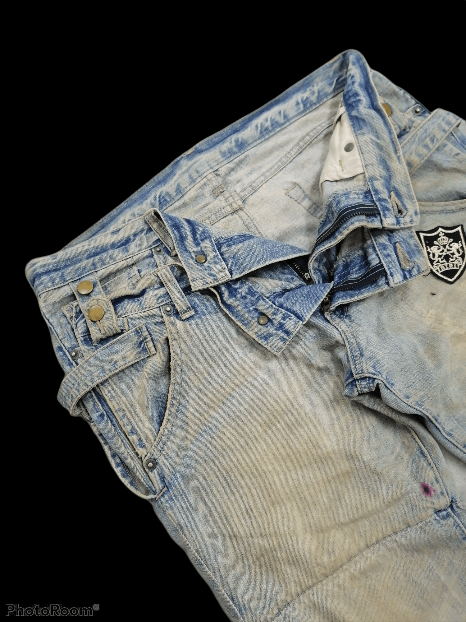 PPFM 🔥PPFM Double Waist Distressed Denim Jeans⚡⚡⚡ Size US 32 / EU 48 - 5 Thumbnail