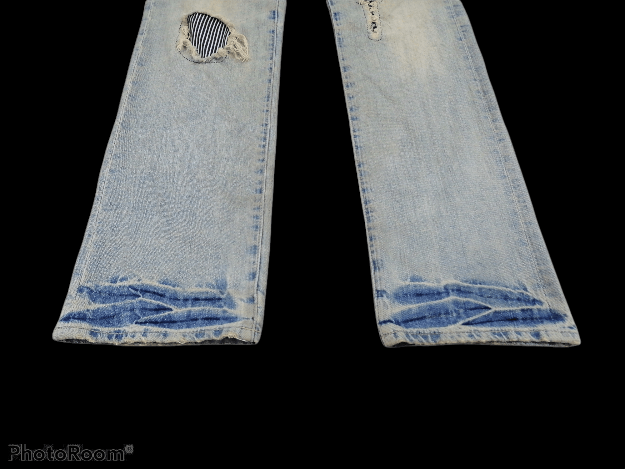 PPFM 🔥PPFM Double Waist Distressed Denim Jeans⚡⚡⚡ Size US 32 / EU 48 - 4 Thumbnail