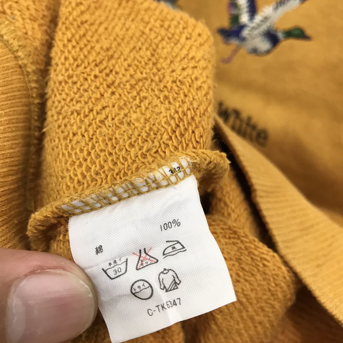 Japanese Brand × Vintage Vintage Black & White Sweatshirt Biglogo Animals Birds Size US L / EU 52-54 / 3 - 7 Thumbnail