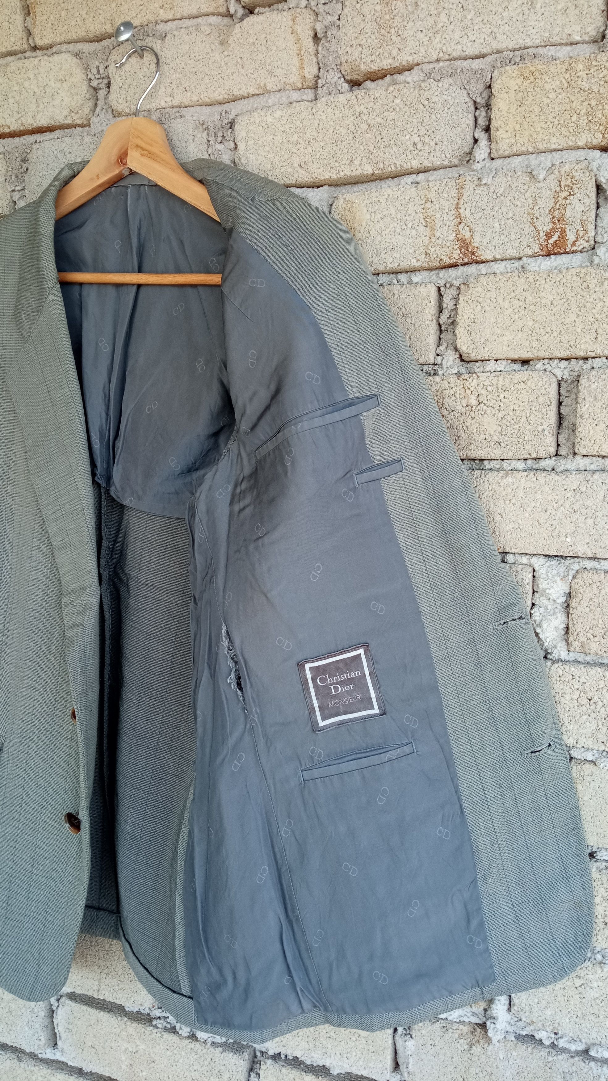 Christian Dior Monsieur × Vintage 🔥🔥Vintage Christian Dior Monsieur Coat Blazer Jacket Size 44R - 10 Thumbnail
