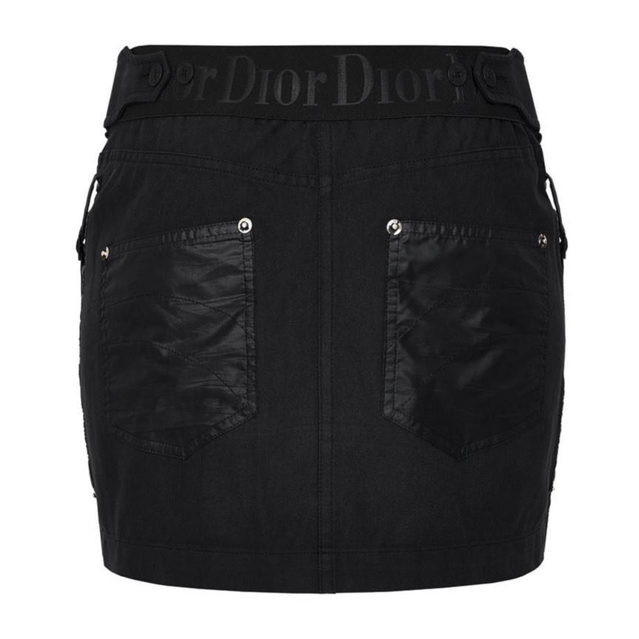 image of Christian Dior Monsieur x Dior Skirt Mini Black Logo Vintage 2004 Golf, Women's (Size 27)