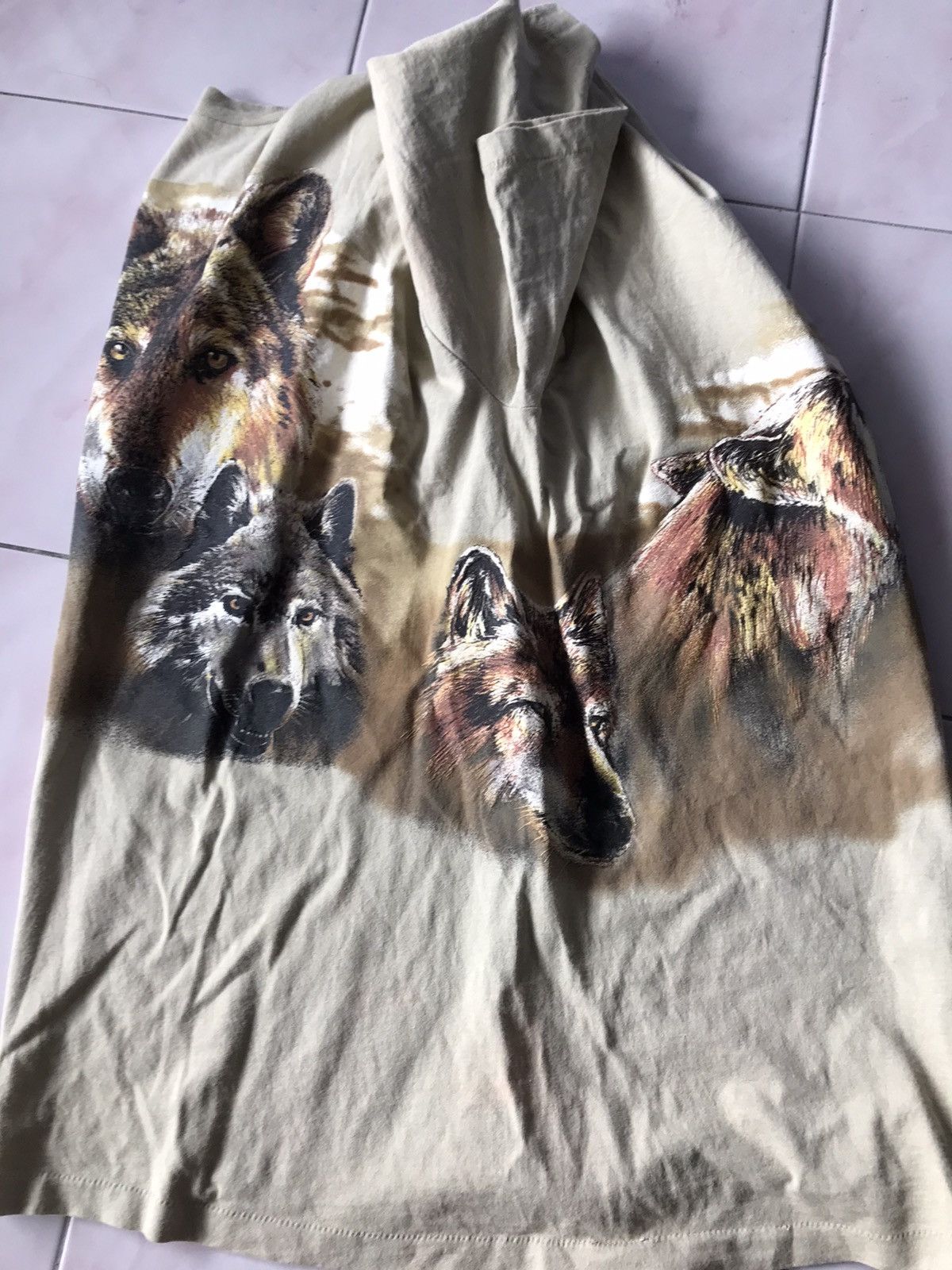 Other Vintage 1995 Wolf All Over Print T Shirt Nice Tees Size US L / EU 52-54 / 3 - 4 Thumbnail