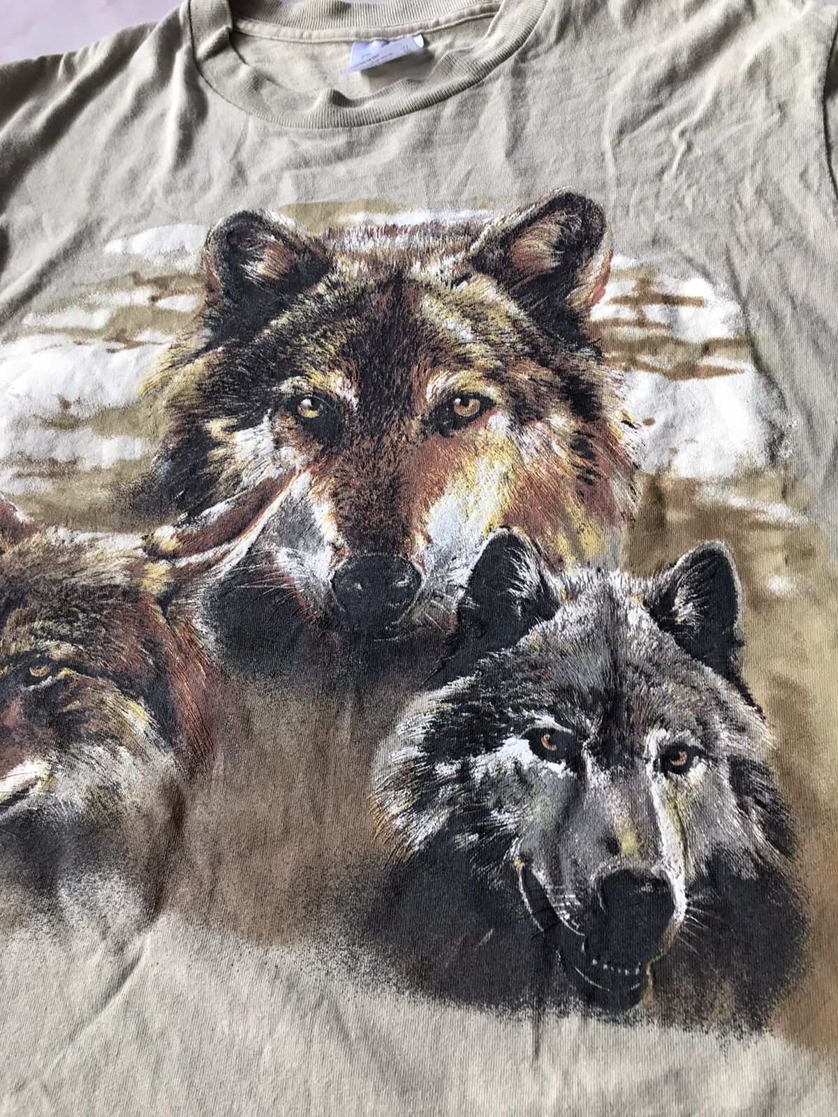 Other Vintage 1995 Wolf All Over Print T Shirt Nice Tees Size US L / EU 52-54 / 3 - 6 Thumbnail