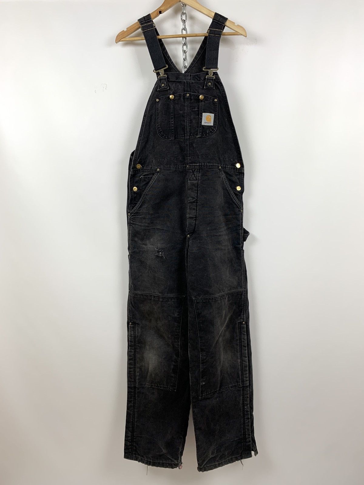 Carhartt Vintage Carhartt Quilt Lined Double Knee Bib Overalls Size US 34 / EU 50 - 6 Thumbnail