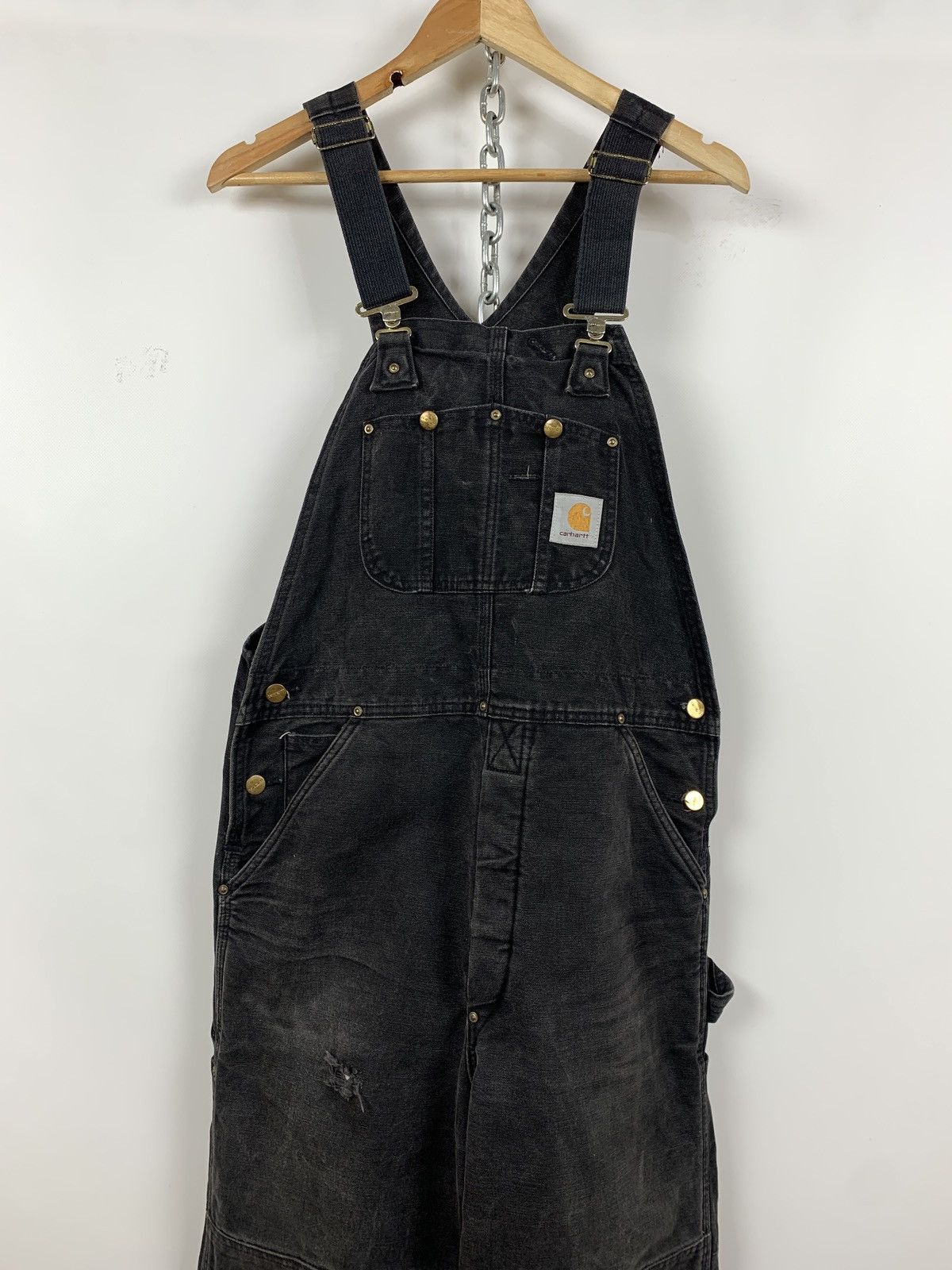 Carhartt Vintage Carhartt Quilt Lined Double Knee Bib Overalls Size US 34 / EU 50 - 8 Thumbnail