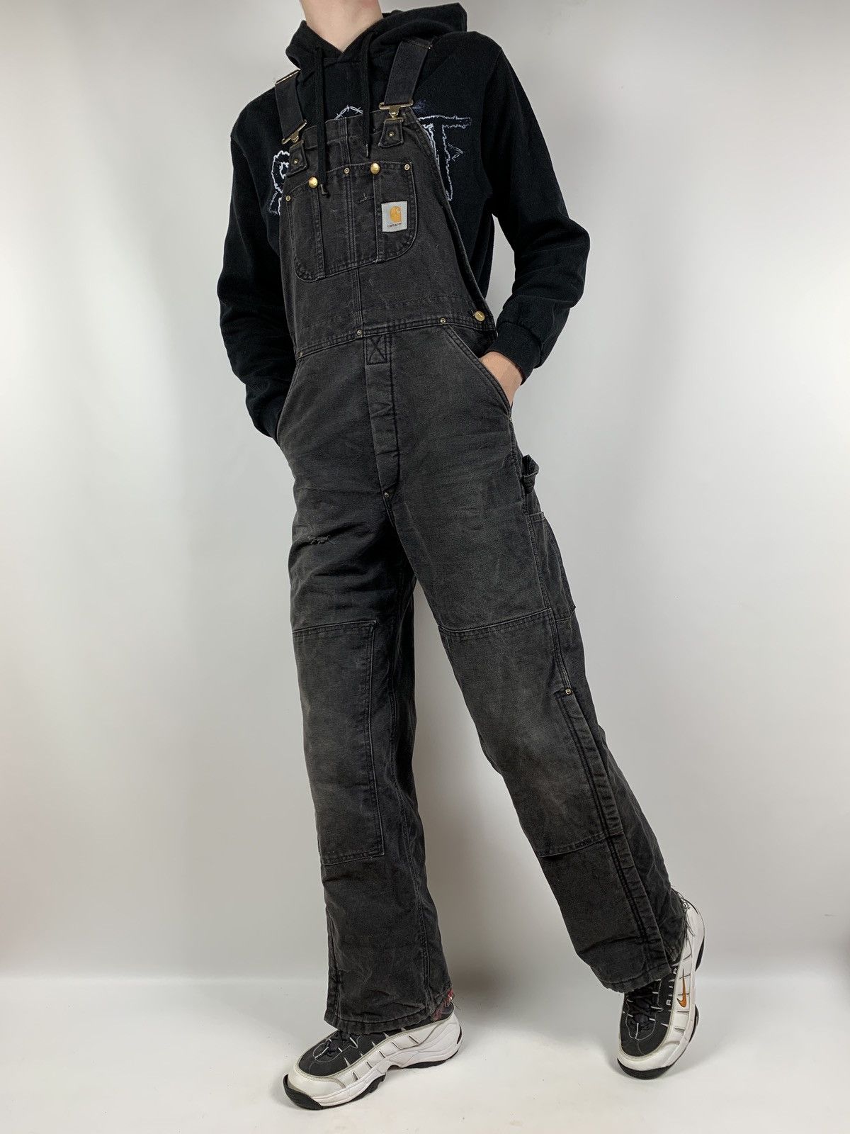 Carhartt Vintage Carhartt Quilt Lined Double Knee Bib Overalls Size US 34 / EU 50 - 3 Thumbnail