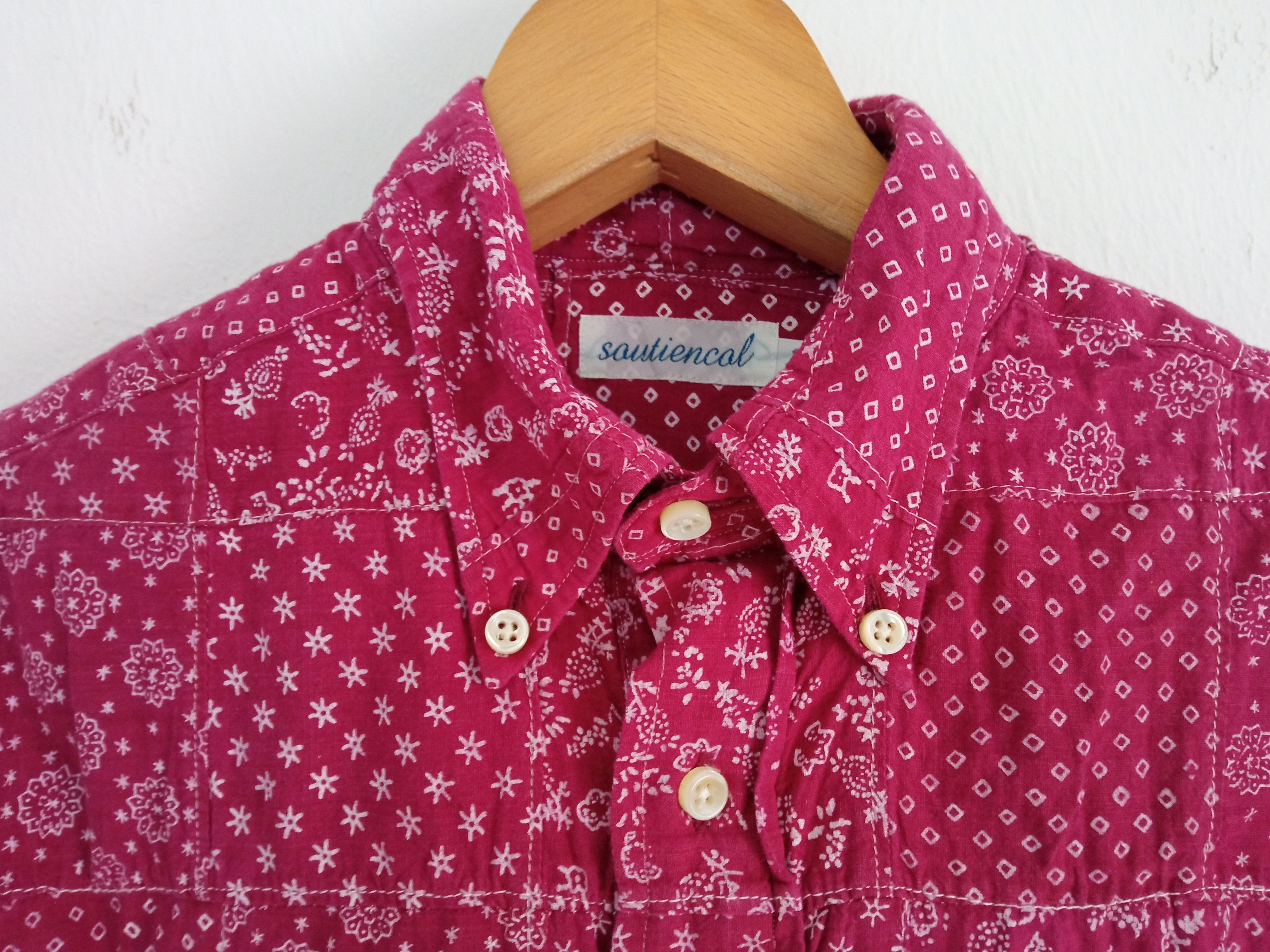 Japanese Brand × Vintage 🔥🔥Sautiencal Patchwork Paisley Pullover Shirt Size US S / EU 44-46 / 1 - 8 Thumbnail