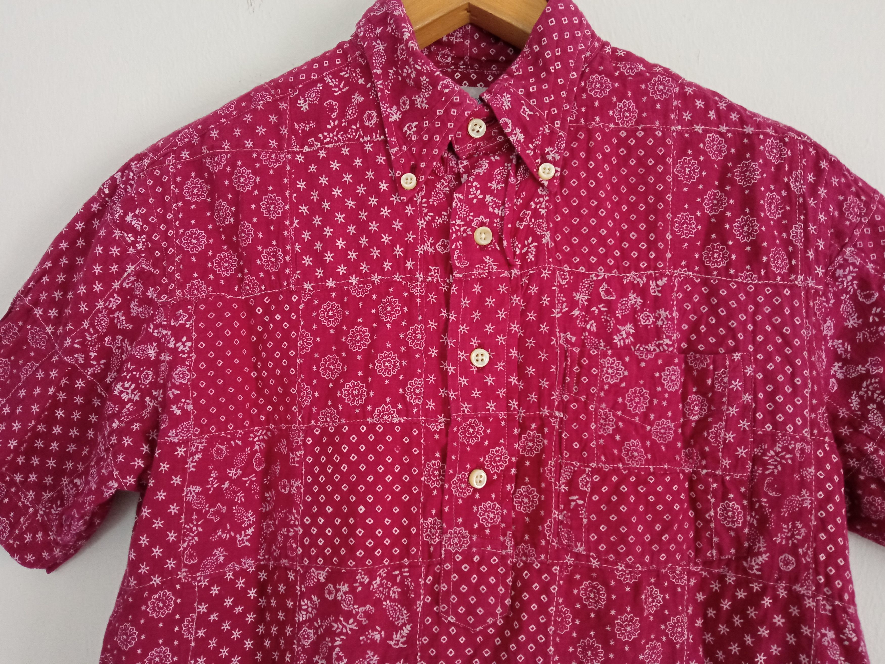 Japanese Brand × Vintage 🔥🔥Sautiencal Patchwork Paisley Pullover Shirt Size US S / EU 44-46 / 1 - 7 Thumbnail