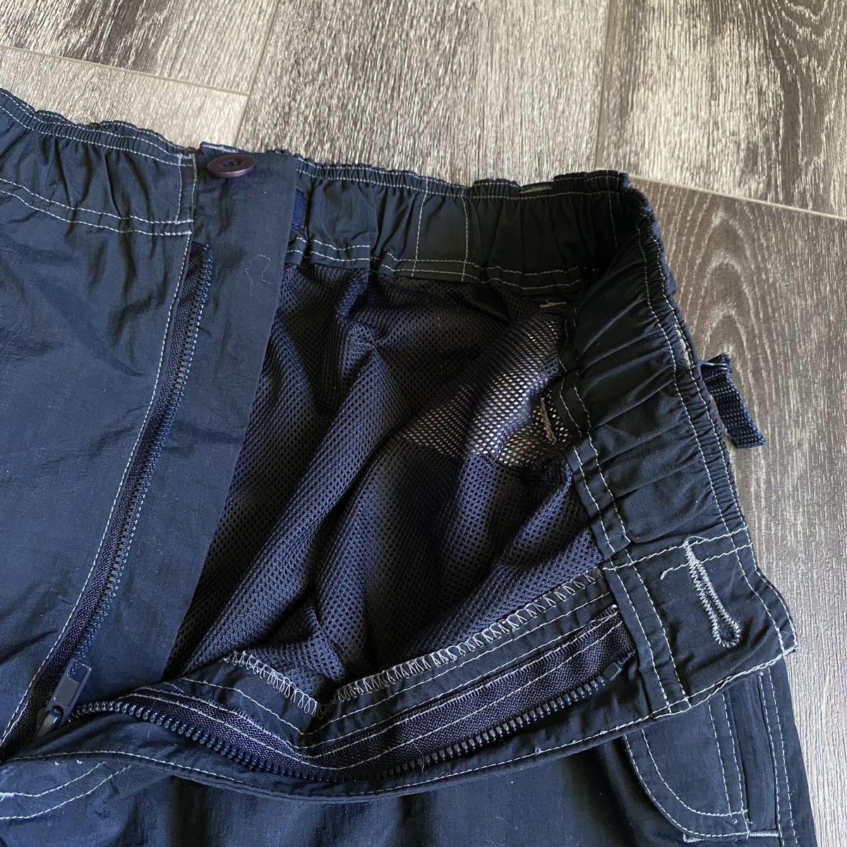 Japanese Brand Vintage 2000s Nesi AG Nylon Cargo Pocket Baggy Pants Size L Size US 32 / EU 48 - 8 Thumbnail