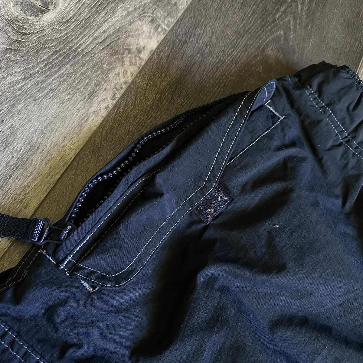 Japanese Brand Vintage 2000s Nesi AG Nylon Cargo Pocket Baggy Pants Size L Size US 32 / EU 48 - 6 Thumbnail