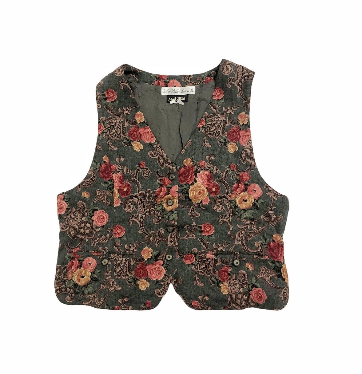 Vintage La Belle Saison Custom Vest by Josef Otten Size 38R - 1 Thumbnail