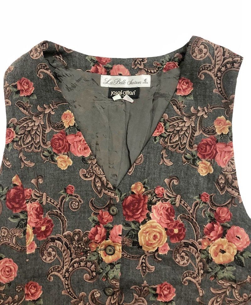 Vintage La Belle Saison Custom Vest by Josef Otten Size 38R - 4 Thumbnail