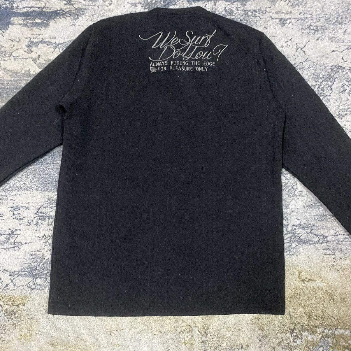 Gotcha × Vintage Vintage Gotcha Surfing Cable Black Long Sleeve Size US M / EU 48-50 / 2 - 8 Thumbnail