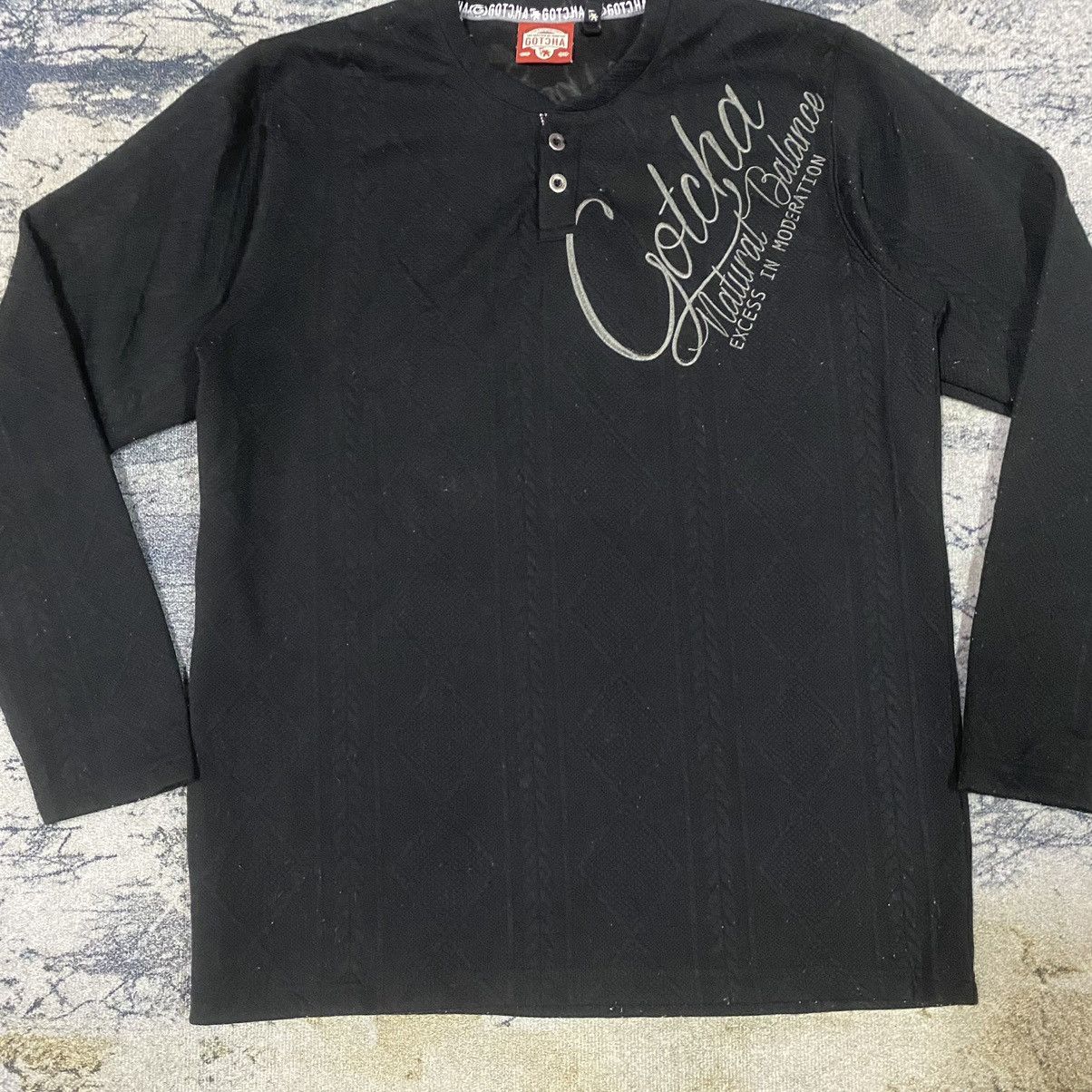 Gotcha × Vintage Vintage Gotcha Surfing Cable Black Long Sleeve Size US M / EU 48-50 / 2 - 2 Thumbnail