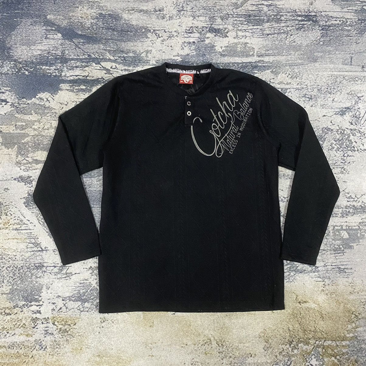 Gotcha × Vintage Vintage Gotcha Surfing Cable Black Long Sleeve Size US M / EU 48-50 / 2 - 1 Thumbnail