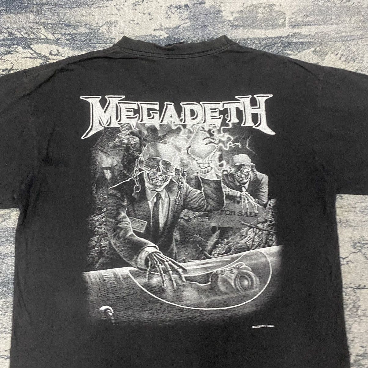 Band Tees × Megadeth × Vintage Vintage Y2K MegaDeth Licensed Distressed Rock Band Tees Size US L / EU 52-54 / 3 - 10 Thumbnail