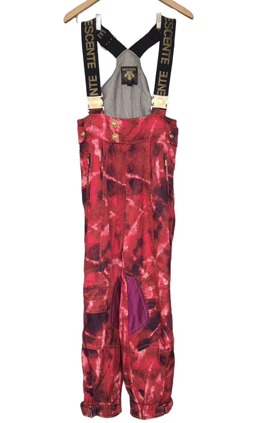 image of Skit Descente Overalls Fits 29 in Red, Men's