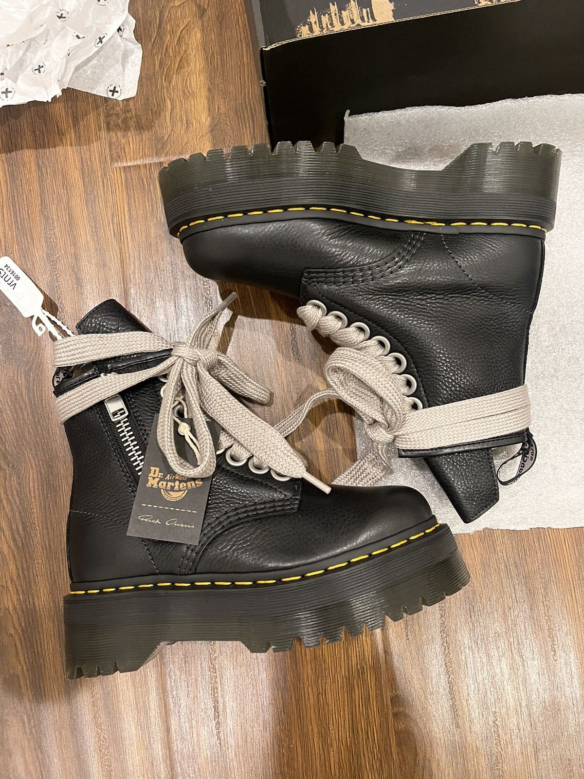 Dr. Martens × Rick Owens Rick Owens x Dr Martens SZ. 6 women/5 men (odd sizing DM me) Size US 5 / EU 37 - 2 Thumbnail