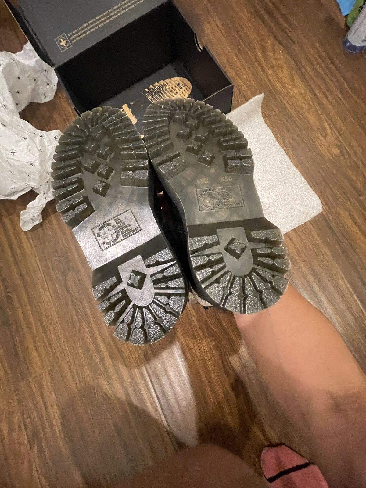 Dr. Martens × Rick Owens Rick Owens x Dr Martens SZ. 6 women/5 men (odd sizing DM me) Size US 5 / EU 37 - 4 Thumbnail