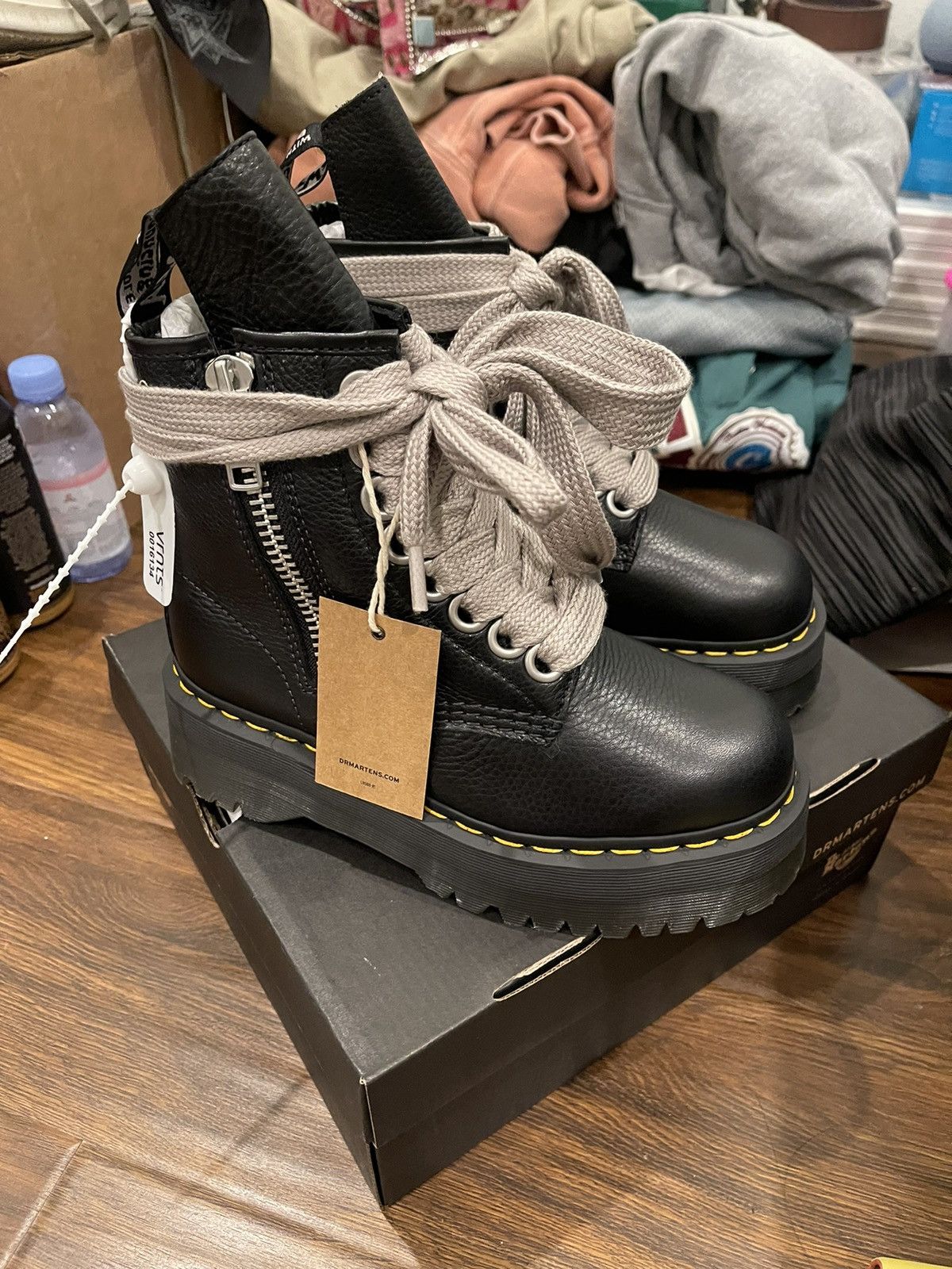 Dr. Martens × Rick Owens Rick Owens x Dr Martens SZ. 6 women/5 men (odd sizing DM me) Size US 5 / EU 37 - 7 Thumbnail