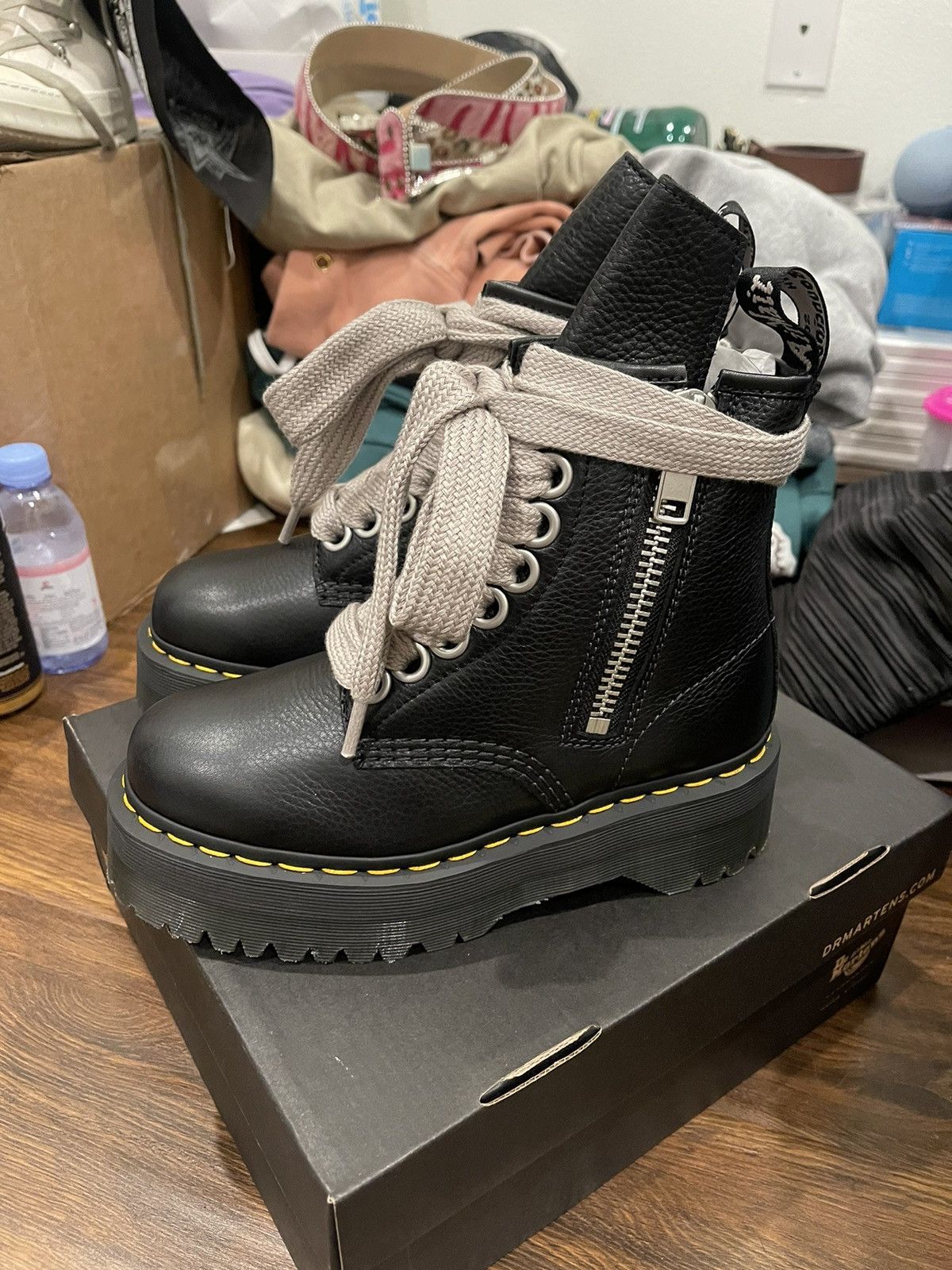 Dr. Martens × Rick Owens Rick Owens x Dr Martens SZ. 6 women/5 men (odd sizing DM me) Size US 5 / EU 37 - 9 Thumbnail