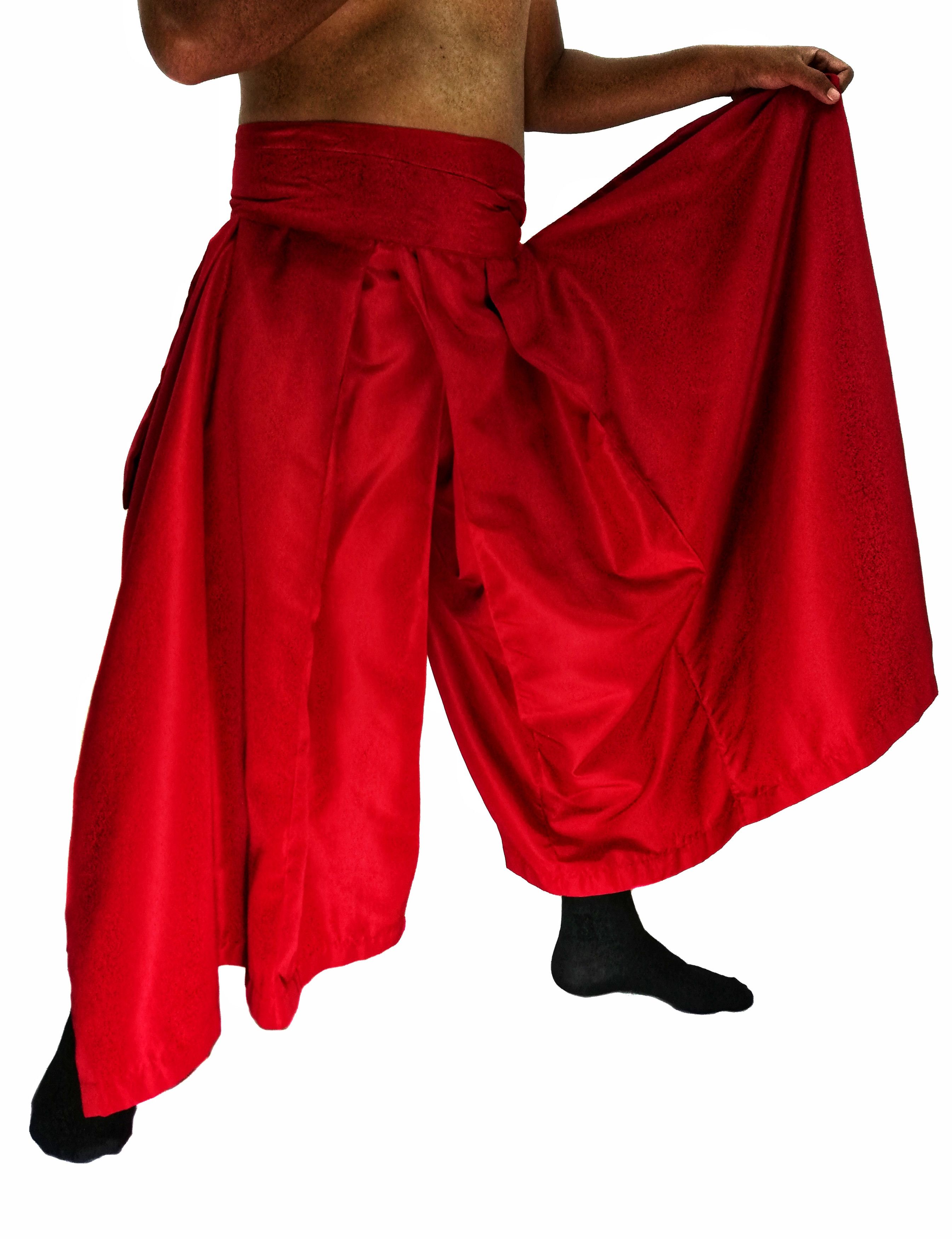 Japanese Brand × Vintage 🔥Japanese Traditional Kimono Hakama Wide Pants/Monpe Pants Size US 34 / EU 50 - 3 Thumbnail