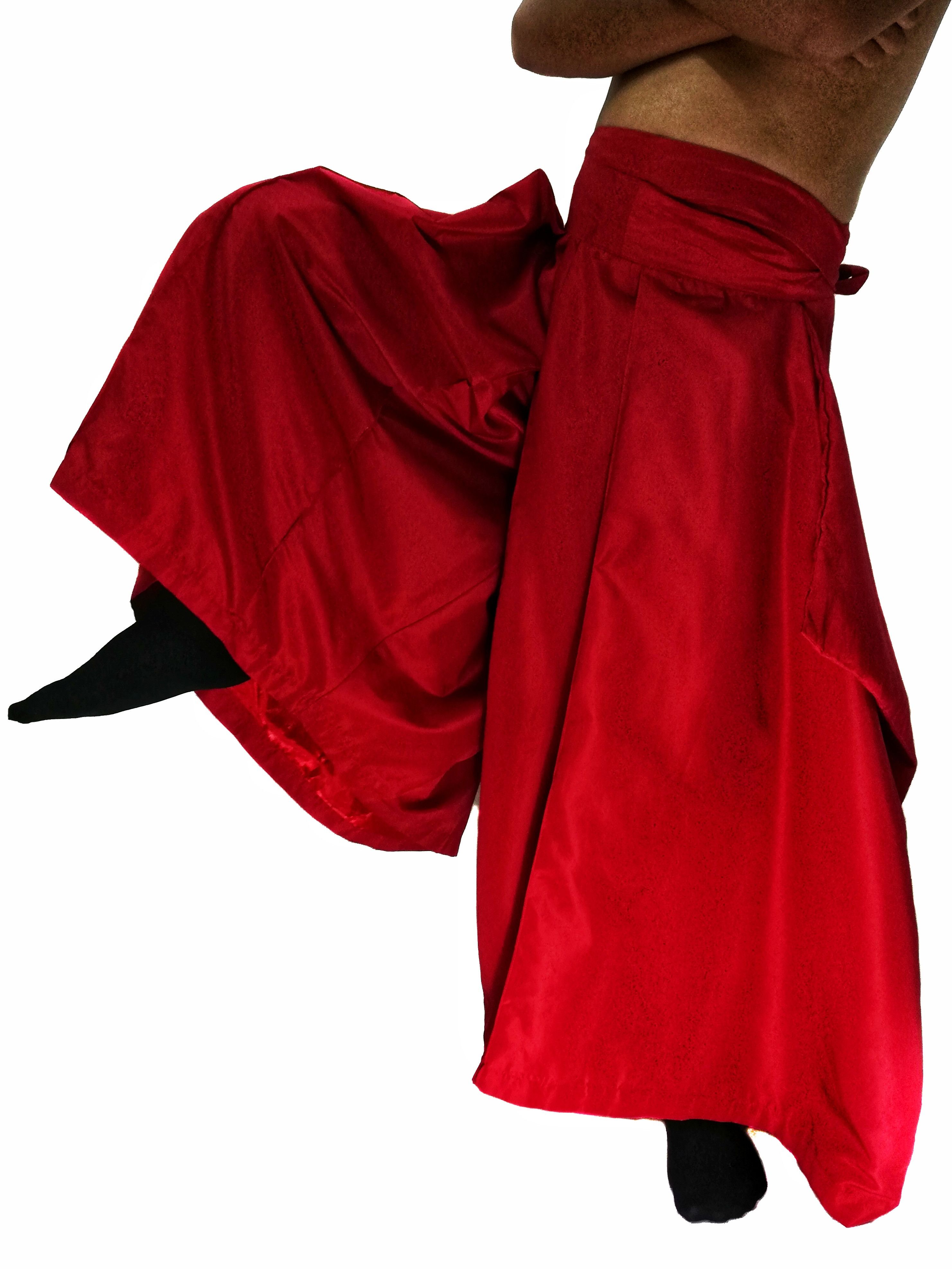 Japanese Brand × Vintage 🔥Japanese Traditional Kimono Hakama Wide Pants/Monpe Pants Size US 34 / EU 50 - 2 Thumbnail