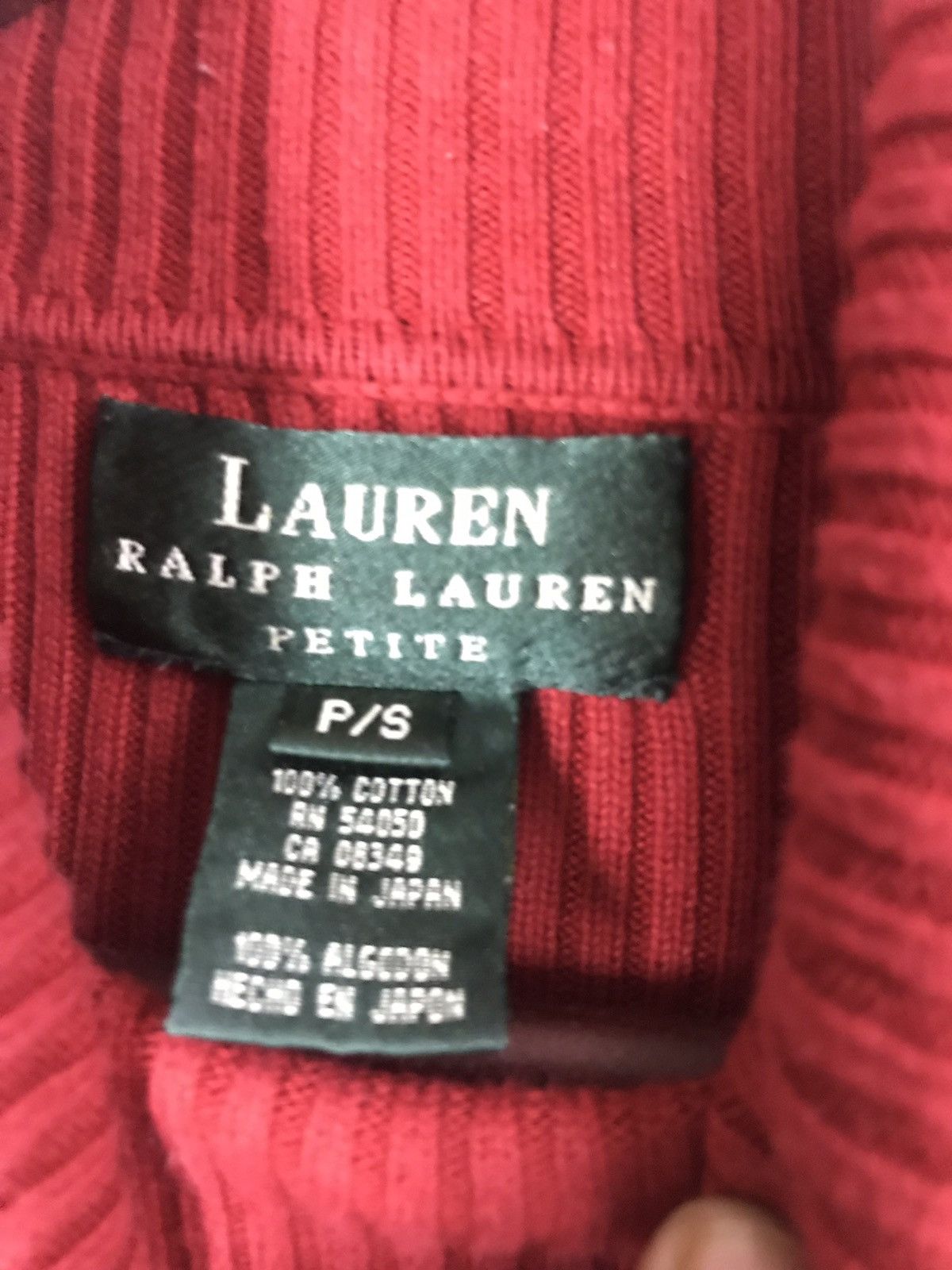 Polo Ralph Lauren × RRL Ralph Lauren × Ralph Lauren Ralph Lauren Petite Turtle Neck Knitwear Size US S / EU 44-46 / 1 - 5 Thumbnail