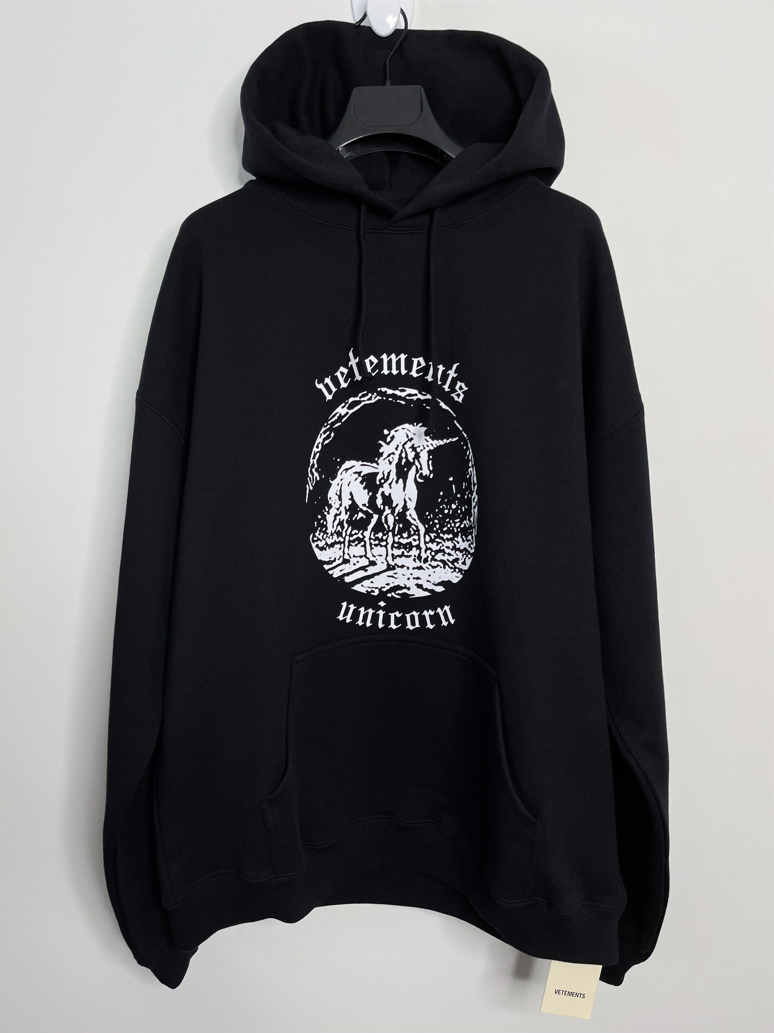 image of Vetements Oversized Riot Antwerp Reference Unicorn Edition Ss22 in Black, Men's (Size XS)