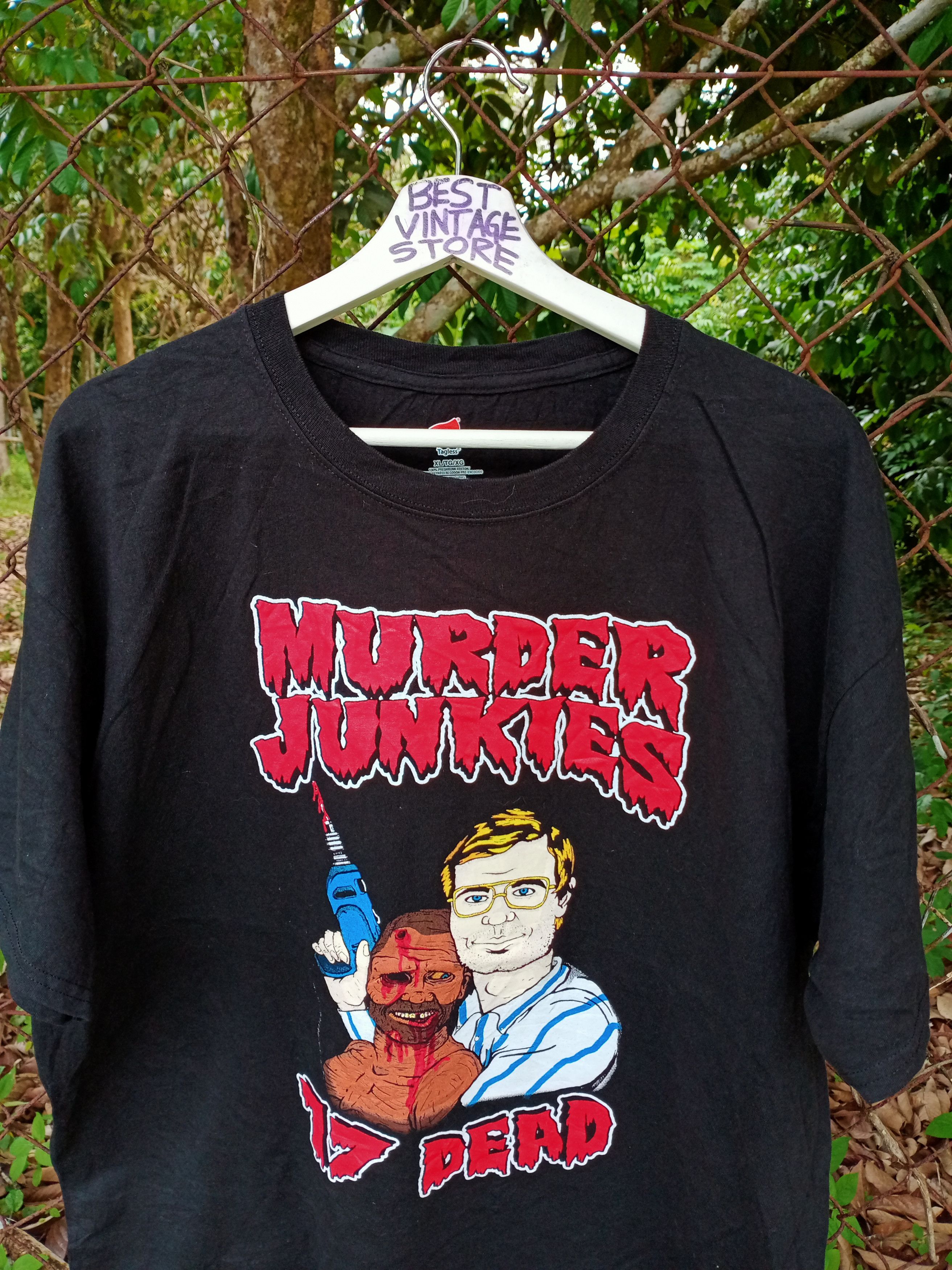Band Tees Vintage Murder junkies 17 dead Band Tshirt Size US L / EU 52-54 / 3 - 2 Thumbnail