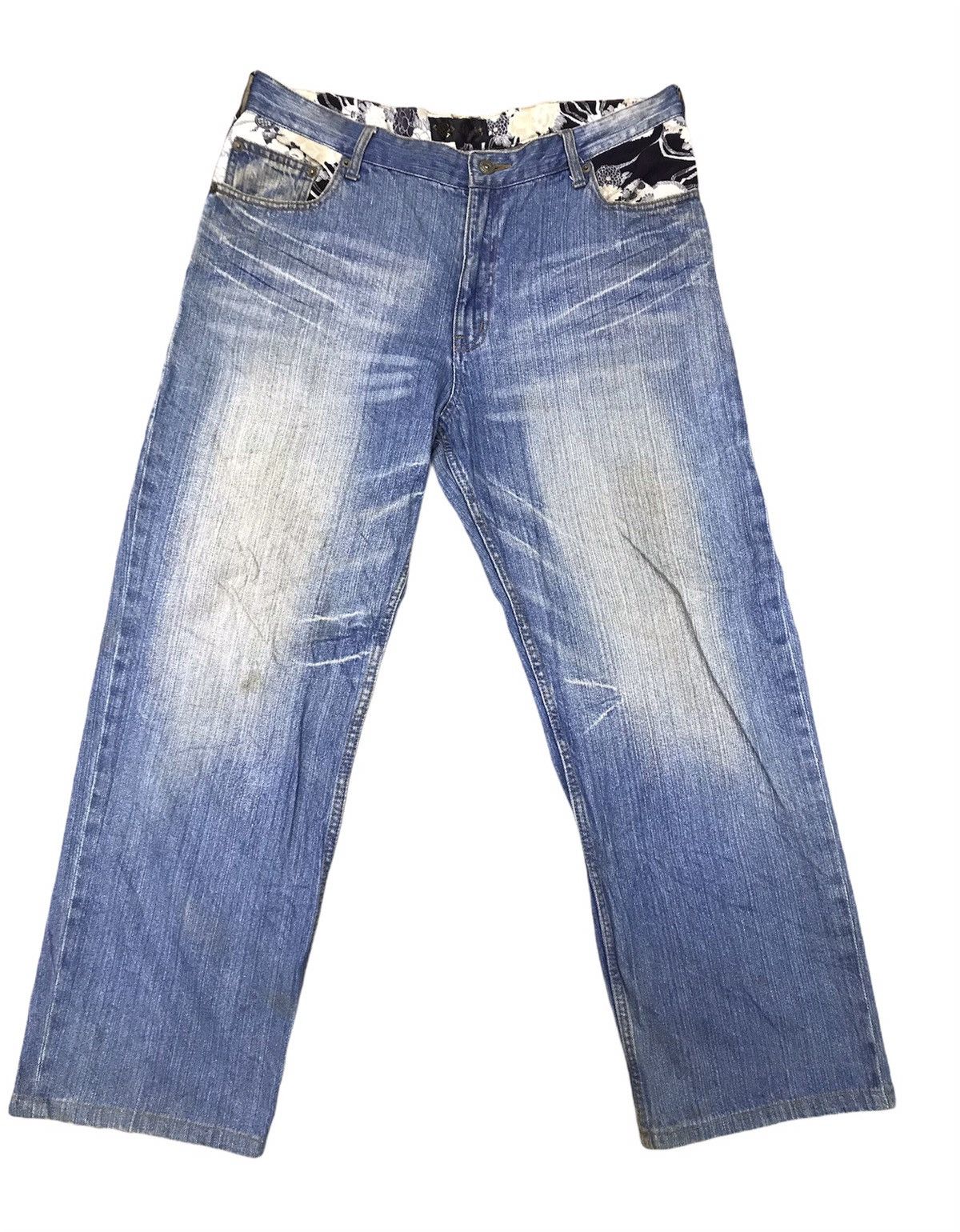 Japanese Brand × Kings Of Indigo Sukajan Koi fish denim nice design Size US 34 / EU 50 - 2 Thumbnail