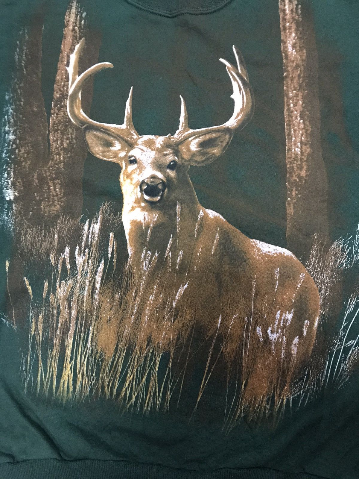 Jerzees × Vintage Vintage 90s Deer Animal Sweater Big Print Nice Design Size US M / EU 48-50 / 2 - 4 Thumbnail