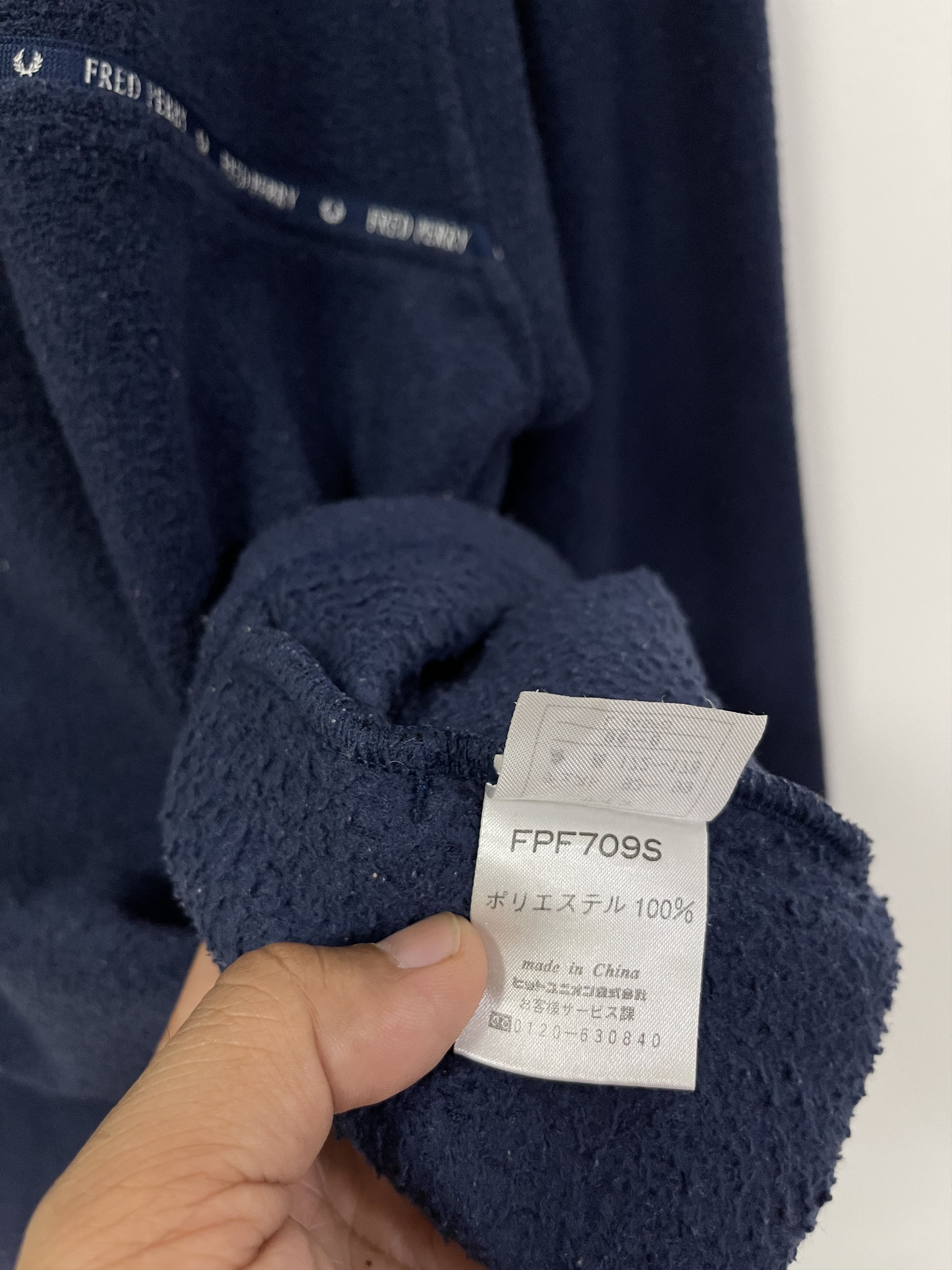 Fred Perry × Vintage Vintage Fred Perry Mini Logo Quarter Zip Fleece Sweatshirt Size US L / EU 52-54 / 3 - 9 Thumbnail