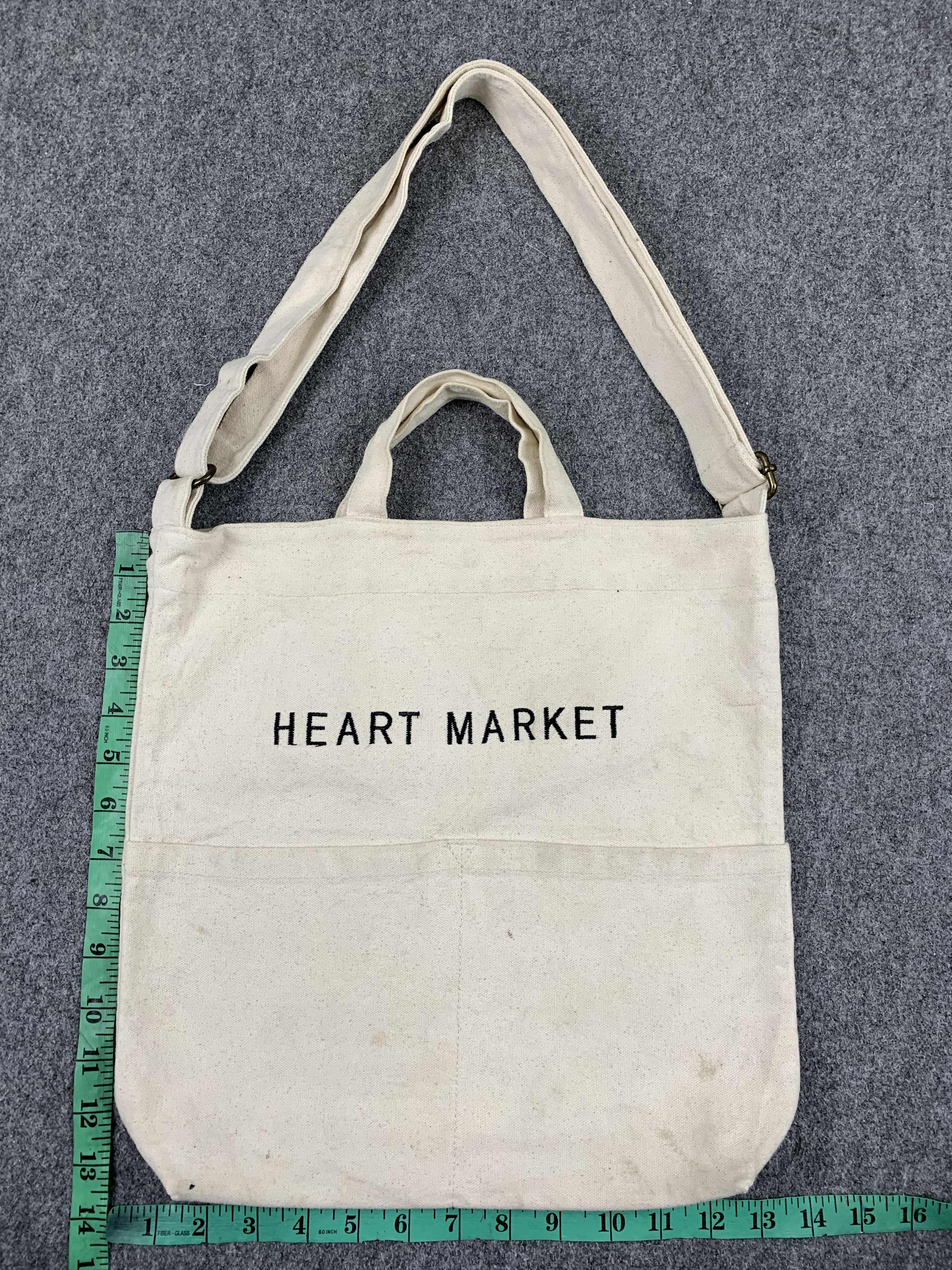 Japanese Brand × Vintage Vintage Japanese Brand Heart Market Totebag Crossbody Size ONE SIZE - 4 Thumbnail