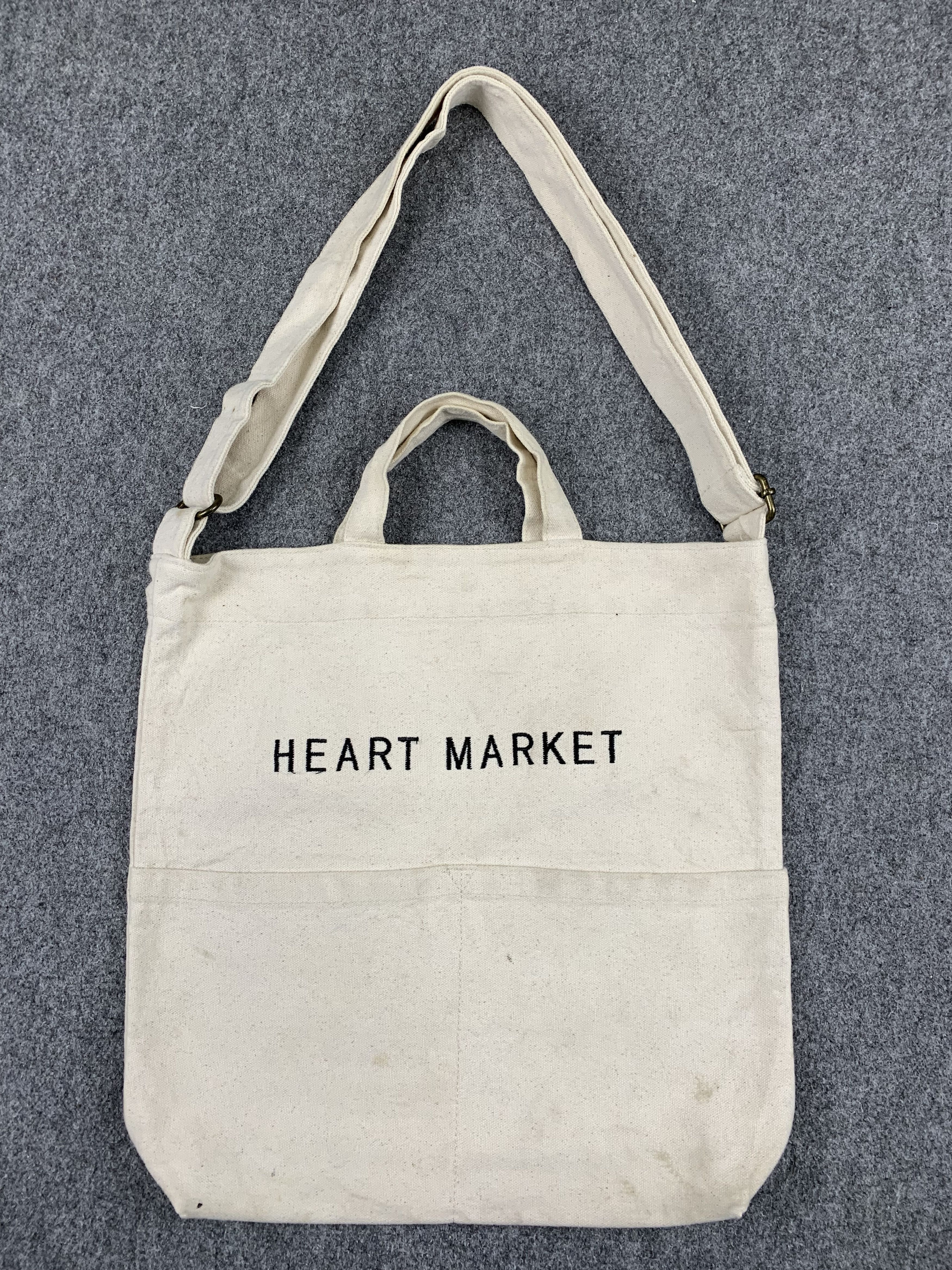 Japanese Brand × Vintage Vintage Japanese Brand Heart Market Totebag Crossbody Size ONE SIZE - 1 Thumbnail