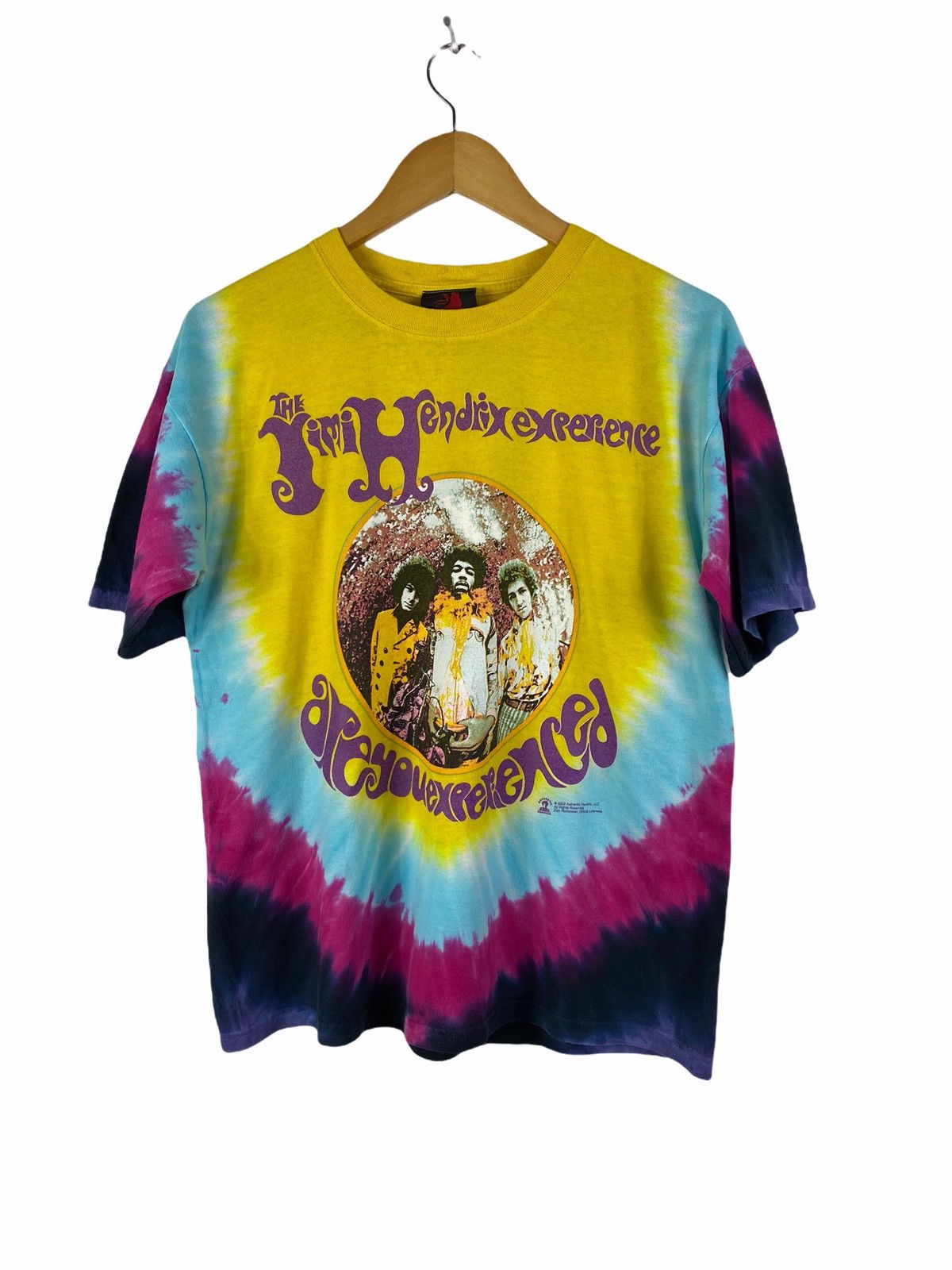Band Tees × Vintage Vintage Jimi Hendrix Tie Dye Tour shirt Size US M / EU 48-50 / 2 - 1 Thumbnail