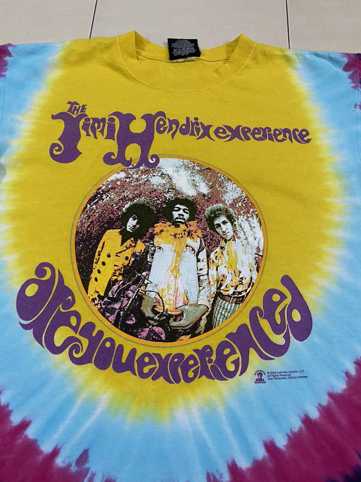 Band Tees × Vintage Vintage Jimi Hendrix Tie Dye Tour shirt Size US M / EU 48-50 / 2 - 6 Thumbnail