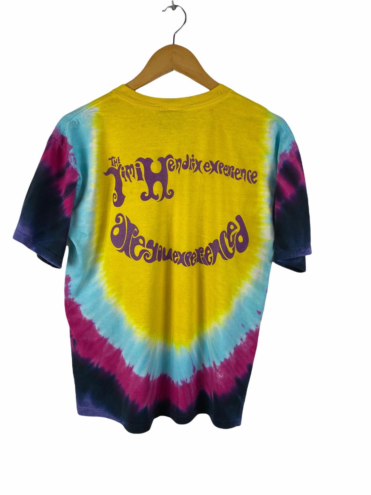Band Tees × Vintage Vintage Jimi Hendrix Tie Dye Tour shirt Size US M / EU 48-50 / 2 - 2 Thumbnail